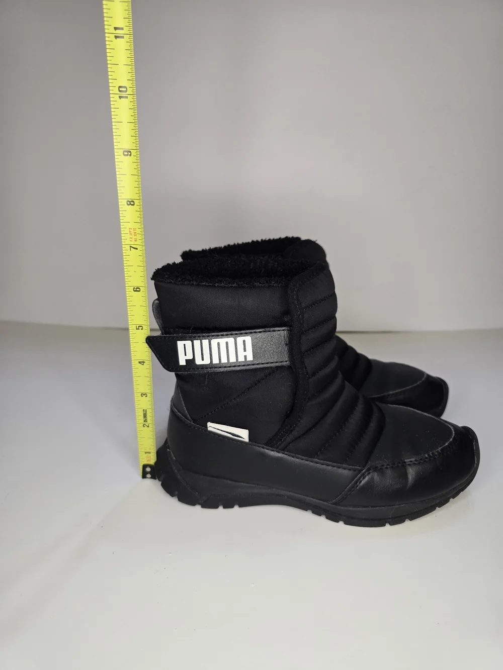PUMA Black Quilted Winter Boots